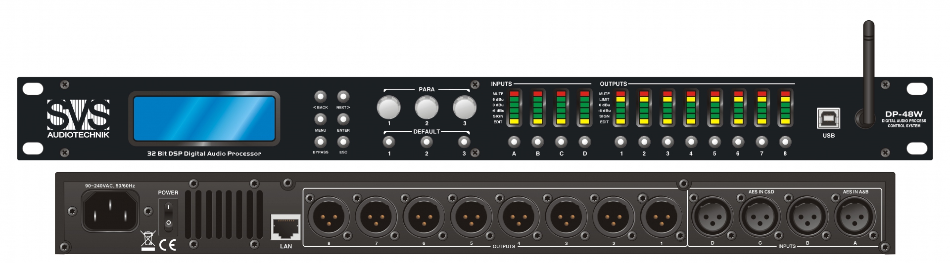 SVS Audiotechnik DP-48W Цифровой процессор: 4 входа 8 выходов в Могоче