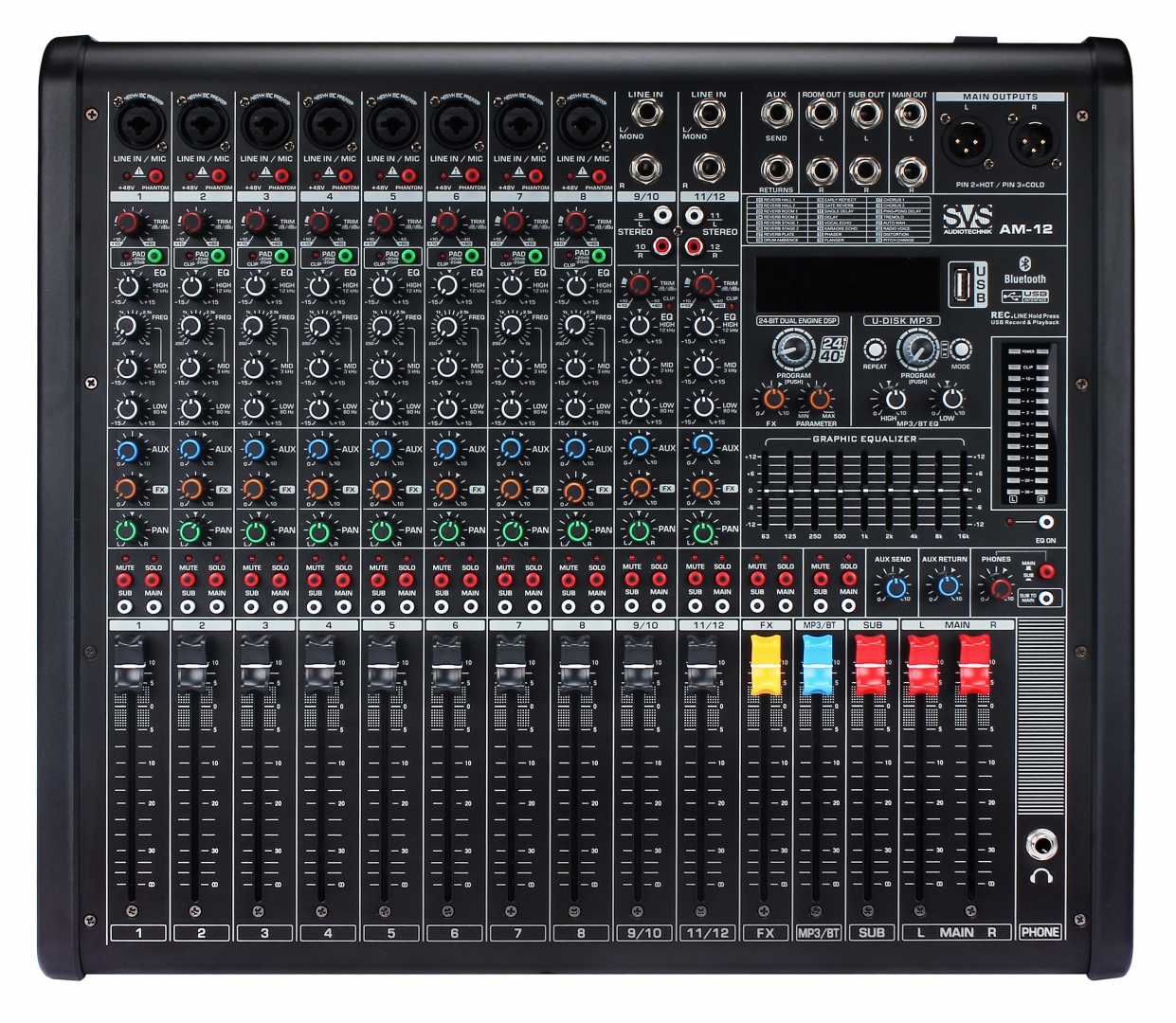 SVS Audiotechnik mixers AM-12 Микшерный пульт аналоговый, 12-канальный в Могоче