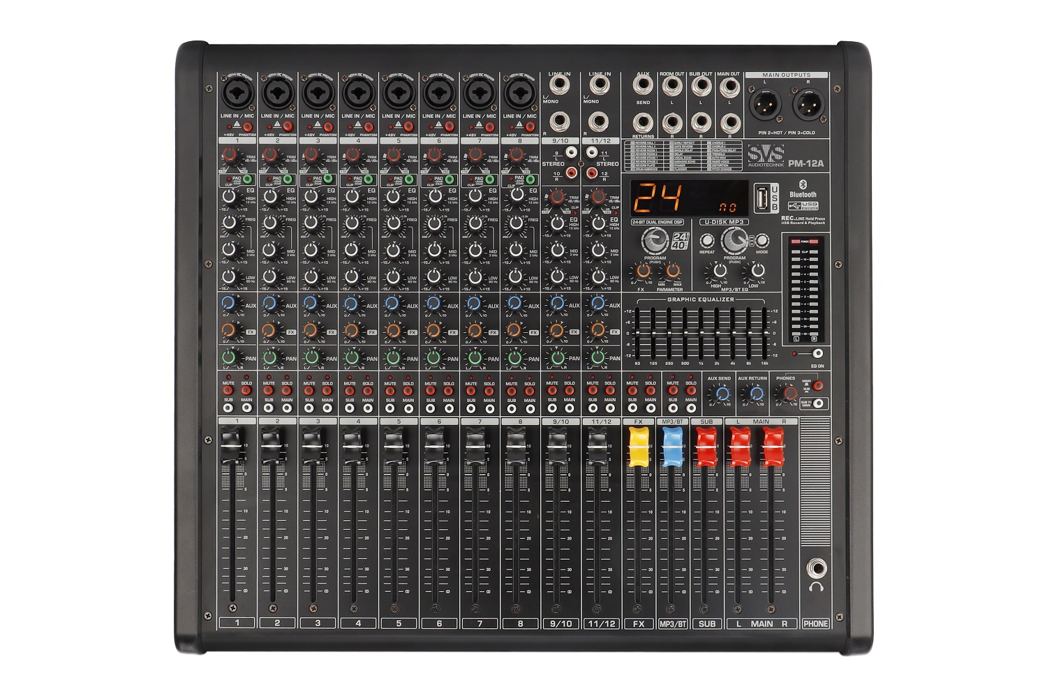 SVS Audiotechnik mixers PM-12A Активный аналоговый микшерный пульт, 12-канальный в Могоче